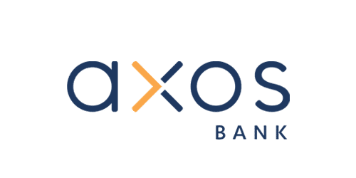 Axos Bank's logo on plain backdrop, emphasizing Personal Loans.