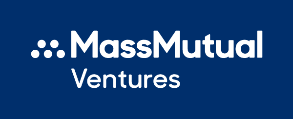 Massmutual Ventures&apos; logo displayed on blue background.