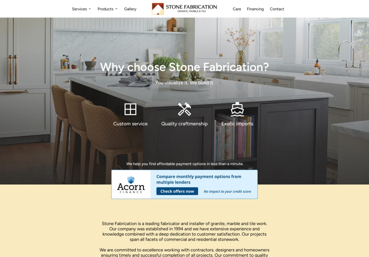 How to Add Financing to Your Website - Acorn Finance