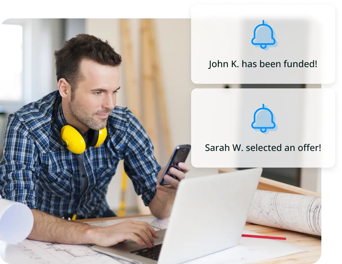 contractor-seeing-customer-statues